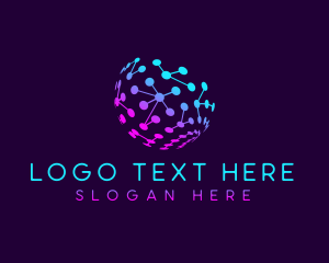 Information - Digital Network Technology logo design