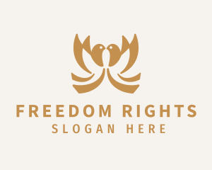 Gold Dove Freedom logo design