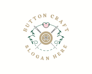 Needle Button Tailoring logo design