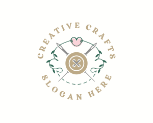 Crafts - Needle Button Tailoring logo design