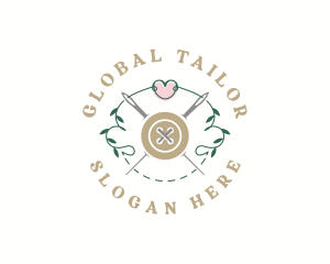 Needle Button Tailoring logo design