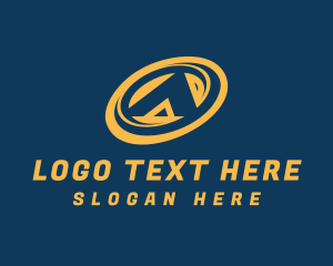 Modern Spiral Letter A  Logo