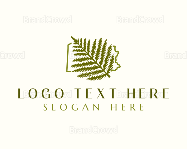 Pennsylvania Eastern Hemlock Leaf Logo