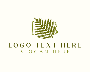 Geographic - Pennsylvania Eastern Hemlock Leaf logo design