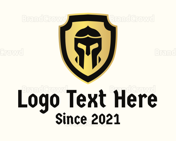 Gladiator Helmet Shield Logo