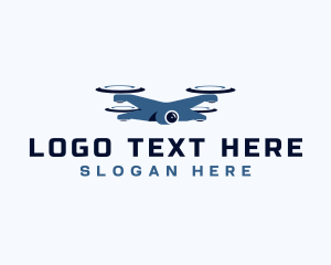 Vlog - Drone Videography Production logo design