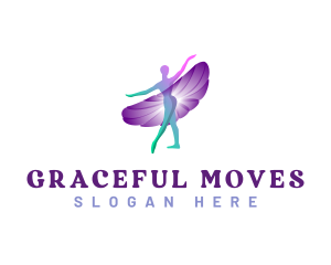 Choreography - Ballerina Woman Dancer logo design