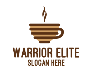 Cappuccino - Brown Stroke Coffee logo design