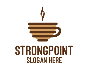 Tea - Brown Stroke Coffee logo design