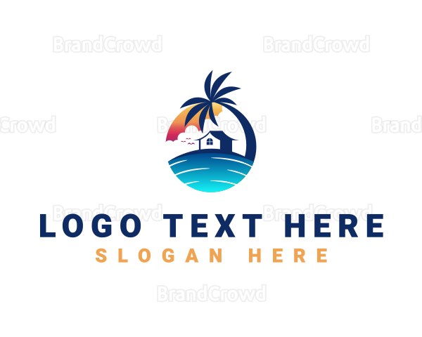 Beach Resort Property Logo