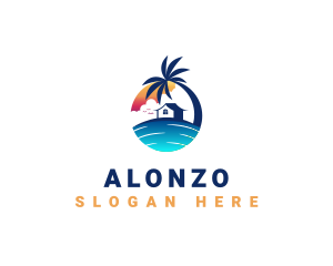 Beach Resort Property logo design