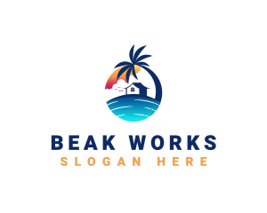 Beach Resort Property logo design