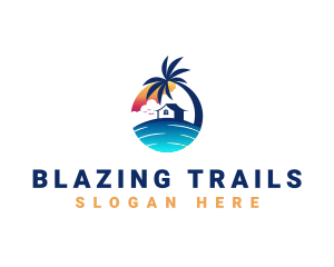 Beach Resort Property logo design