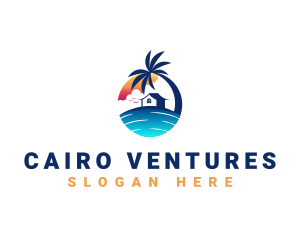 Beach Resort Property logo design