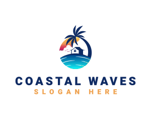 Shore - Beach Resort Property logo design