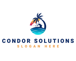 Beach Resort Property logo design