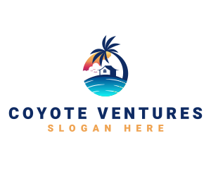 Beach Resort Property logo design