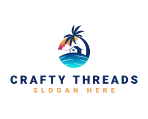 Beach Resort Property logo design