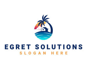 Beach Resort Property logo design