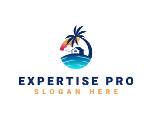 Beach Resort Property logo design