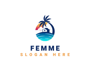 Beach Resort Property logo design