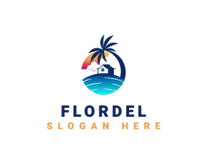 Beach Resort Property logo design