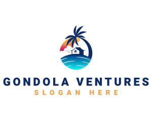 Beach Resort Property logo design