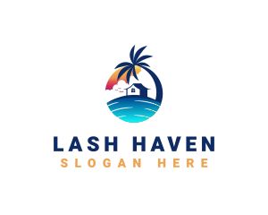 Beach Resort Property logo design