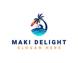 Beach Resort Property logo design