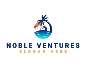 Beach Resort Property logo design