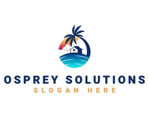 Beach Resort Property logo design