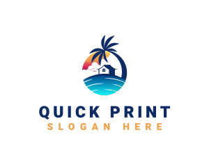 Beach Resort Property logo design