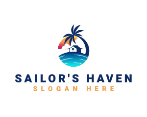 Beach Resort Property logo design