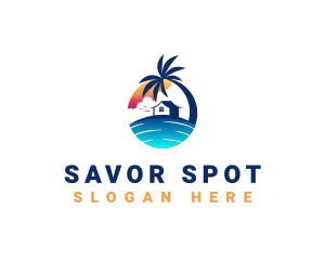 Beach Resort Property logo design