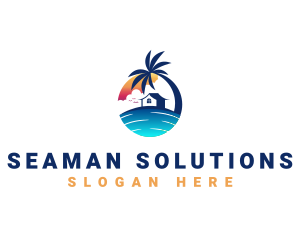 Beach Resort Property logo design