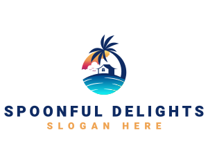 Beach Resort Property logo design