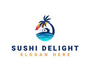 Beach Resort Property logo design