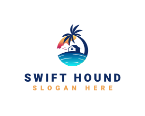 Beach Resort Property logo design