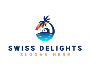 Beach Resort Property logo design