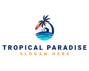 Hawaii - Beach Resort Property logo design