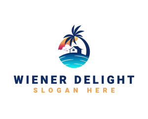 Beach Resort Property logo design