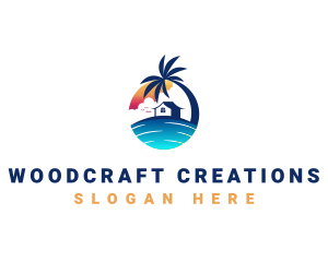 Beach Resort Property logo design