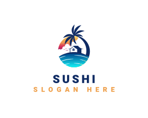 Beach Resort Property logo design