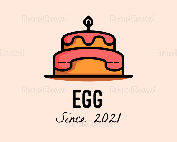 Birthday Cake Telephone Logo