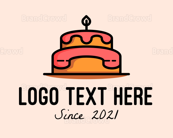 Birthday Cake Telephone Logo