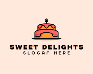 Birthday Cake Telephone logo design