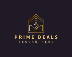 House Handshake Deal logo design