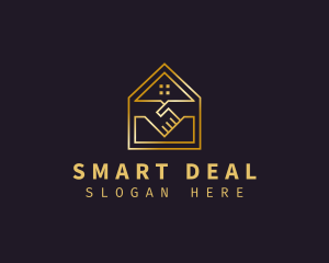 Deal - House Handshake Deal logo design