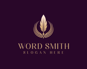 Author - Author Feather Quill logo design