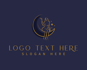 Cigarette - Sultry Smoker Woman logo design